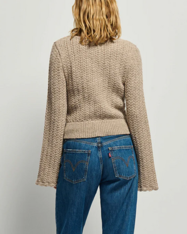 Nation Berenice Round Neck Sweater in Oatmeal Heather