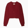 Nation Bo Balloon Sleeve Cardigan in Danish Red