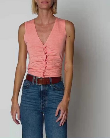 Nation Cassie Tank in Peach Amber