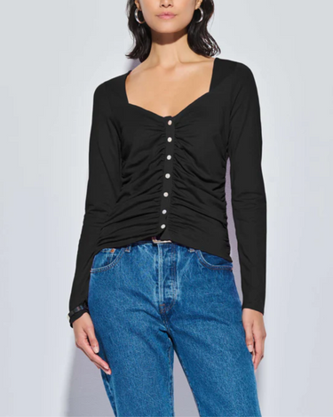 Nation Jordana Top in Black