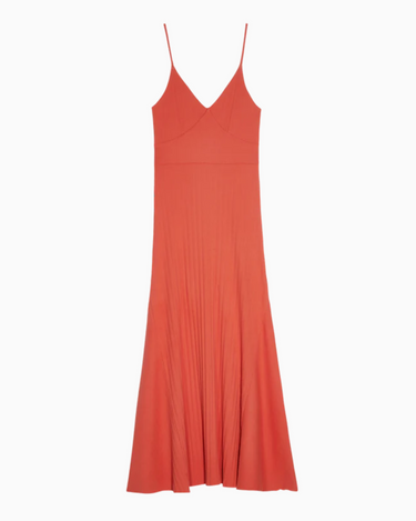 Nation Melanie Rib Tank Dress in Ginger