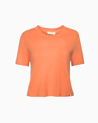 One Grey Day Kadri Cashmere Tee in Melon