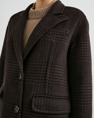 Rails Gallery Jacket in Espresso Houndstooth