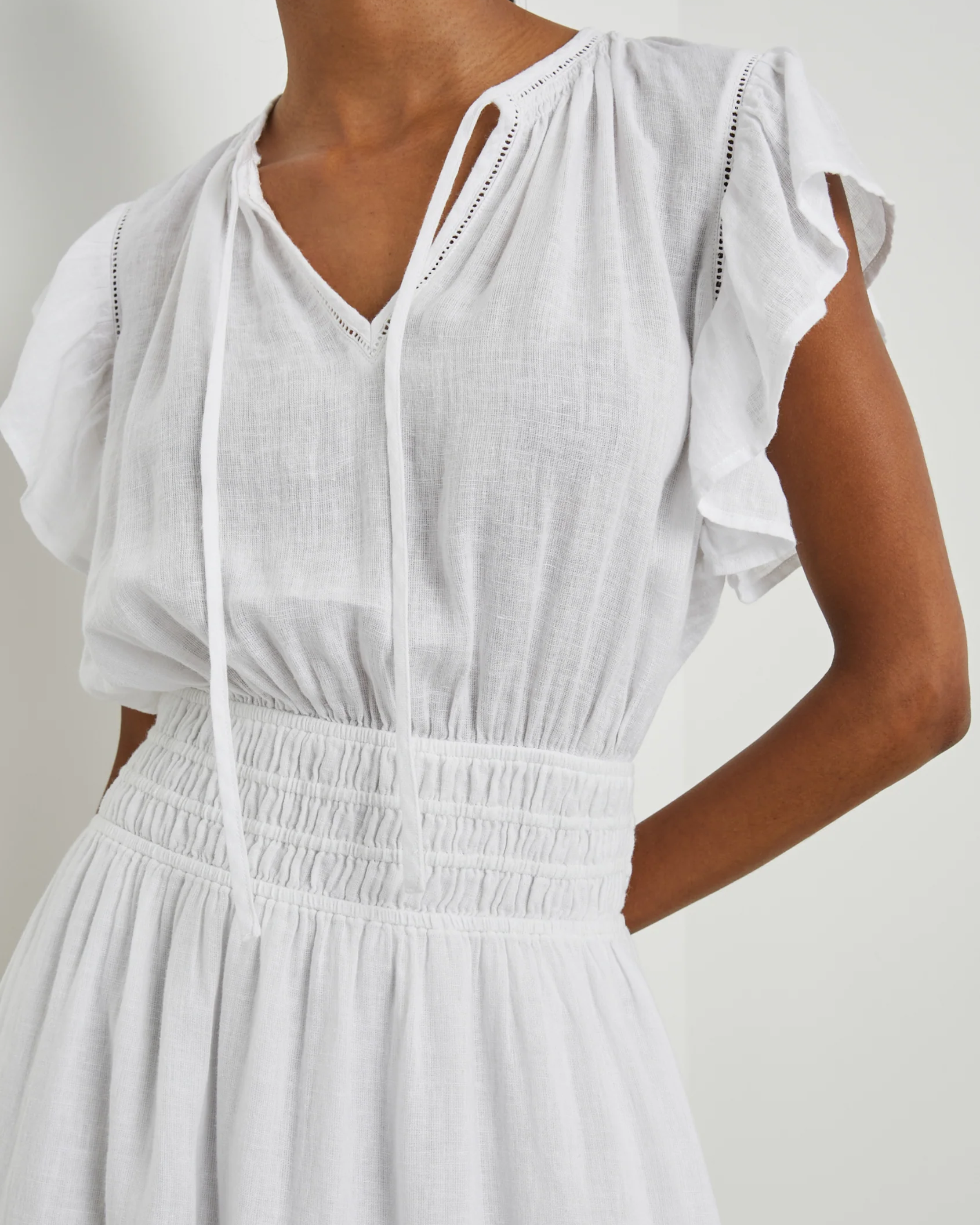 Rails Iona Dress in White Lace Detail