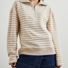 Rails Parker Sweatshirt in Heather Beige Stripe