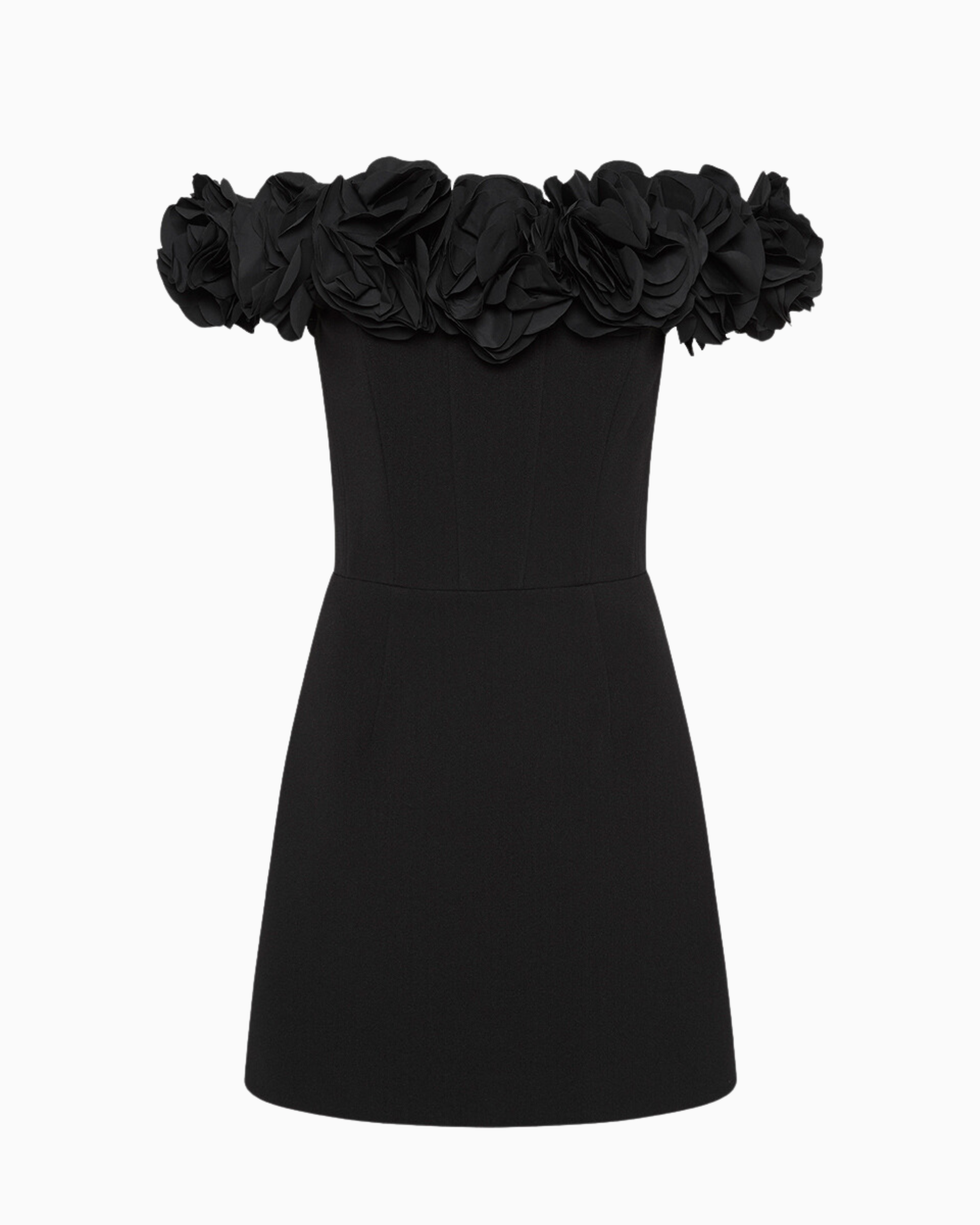Rebecca Vallance Odetta Mini Dress in Black