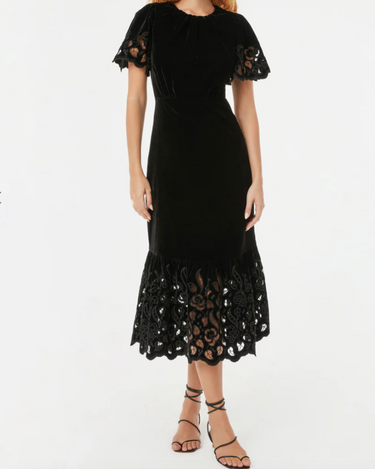 Rhode Nicolette Dress in Ink Sandy Eyelet