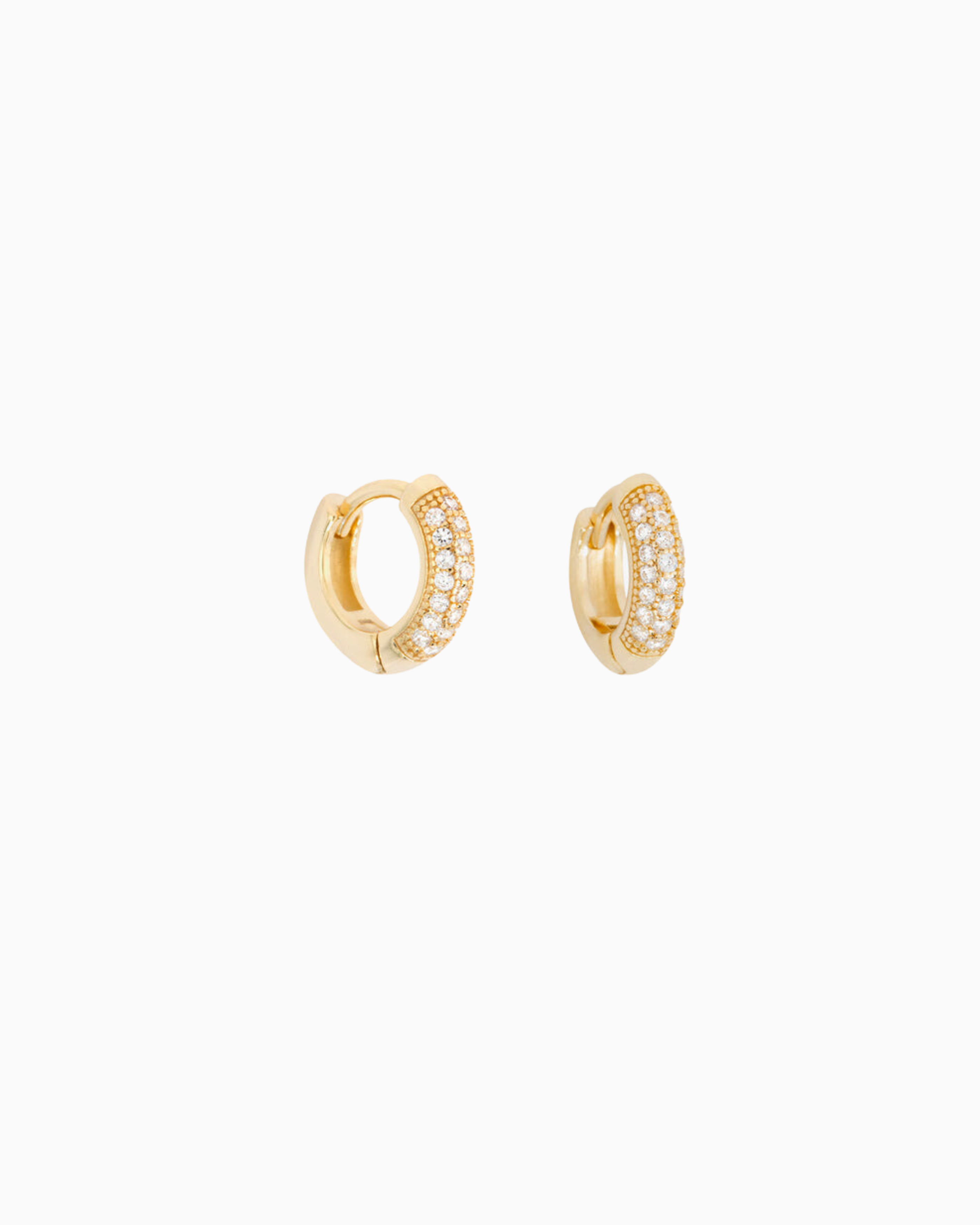 Shashi Gold Baby Dominique Pave Hoop