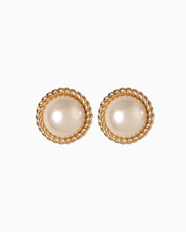 Shashi Dome Pearl Stud Earring