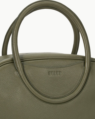 Staud Maude Bowler Bag in Avocado