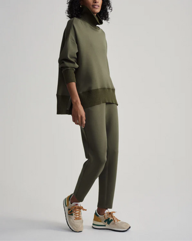 Varley Barker High Neck Sweat in Olive Night