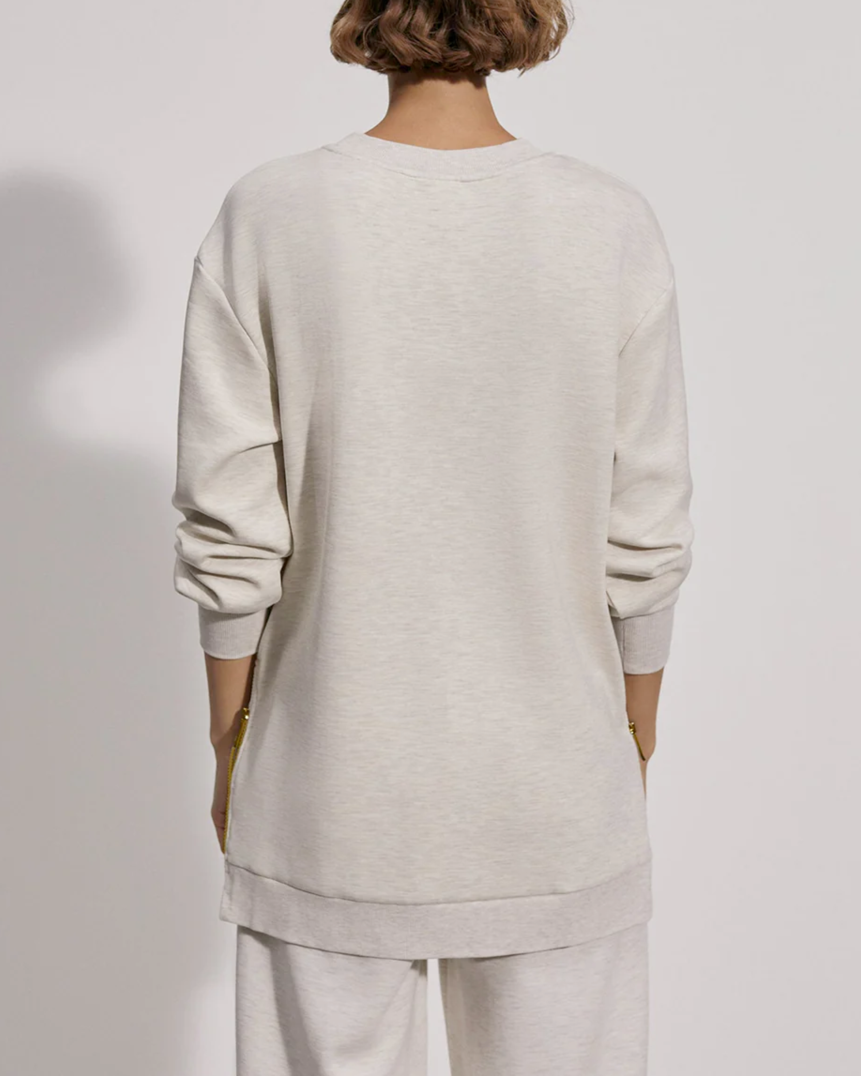 Varley Charter Sweatshirt in Ivory Marl