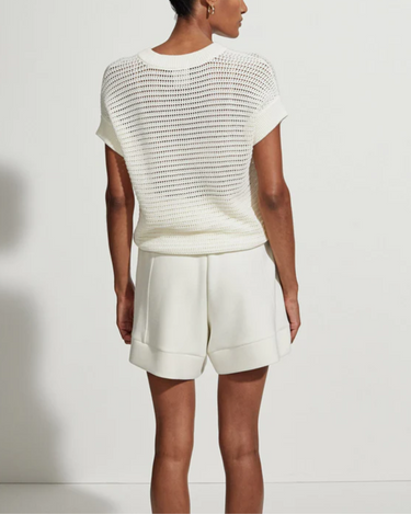 Varley Corvallis Knit Top in Egret