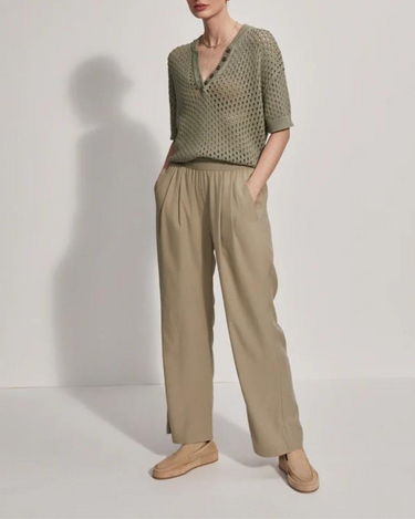 Varley Eaton Knit Top in Seagrass