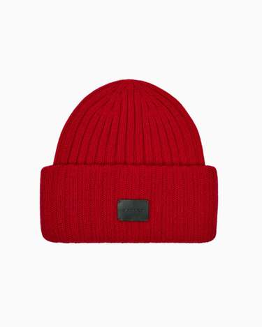 Varley Elva Chunky Rib Beanie in Red Dahlia