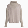 Varley Hannah Cowl Neck Sweat in Taupe Marl