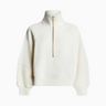 Varley Milano Half Zip Sweatshirt in Ivory