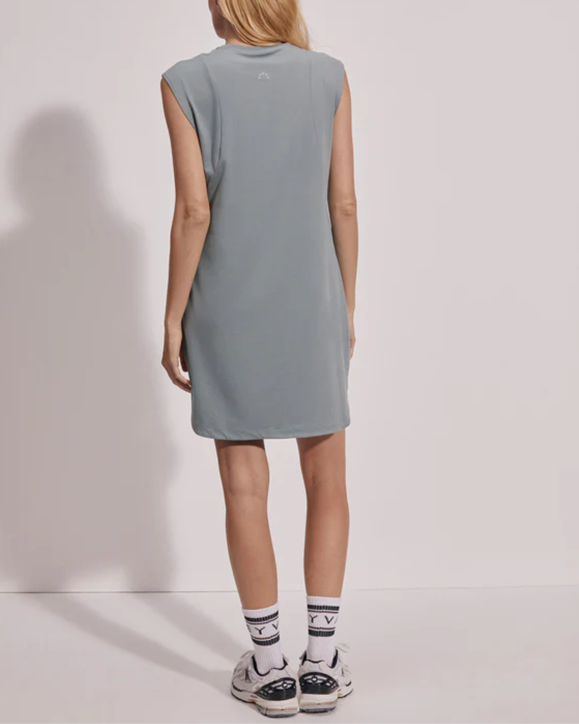 Varley Naples Dress in Mineral Green