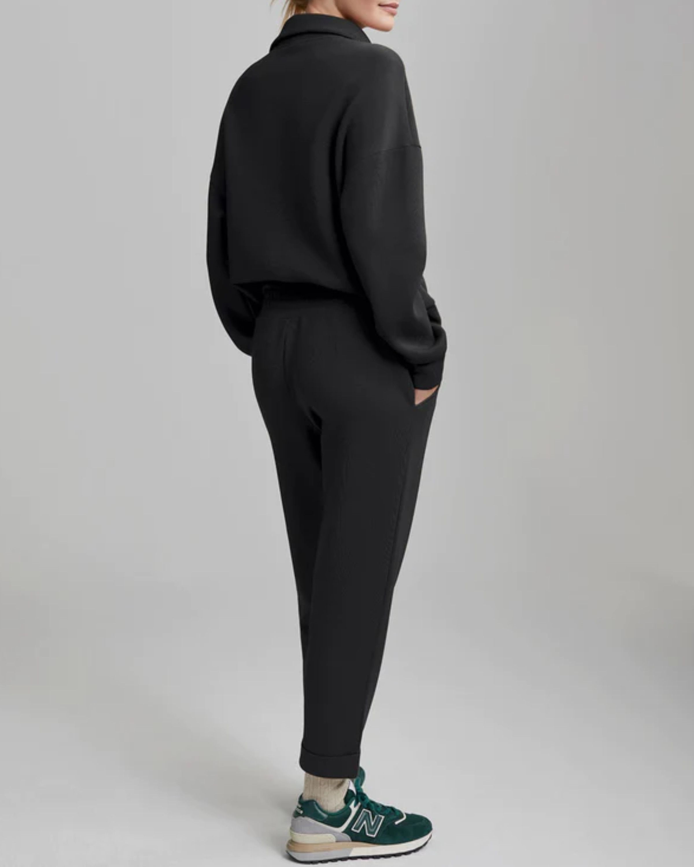 Varley Rolled Cuff Pant in Black