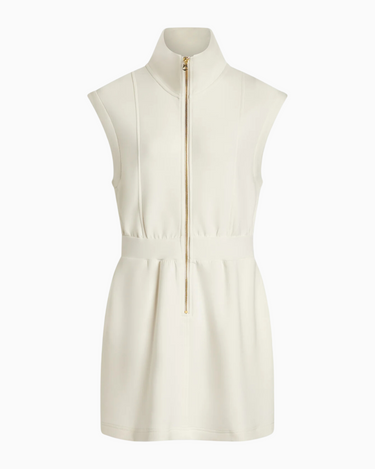 Varley Rosannah Zip Dress in Egret