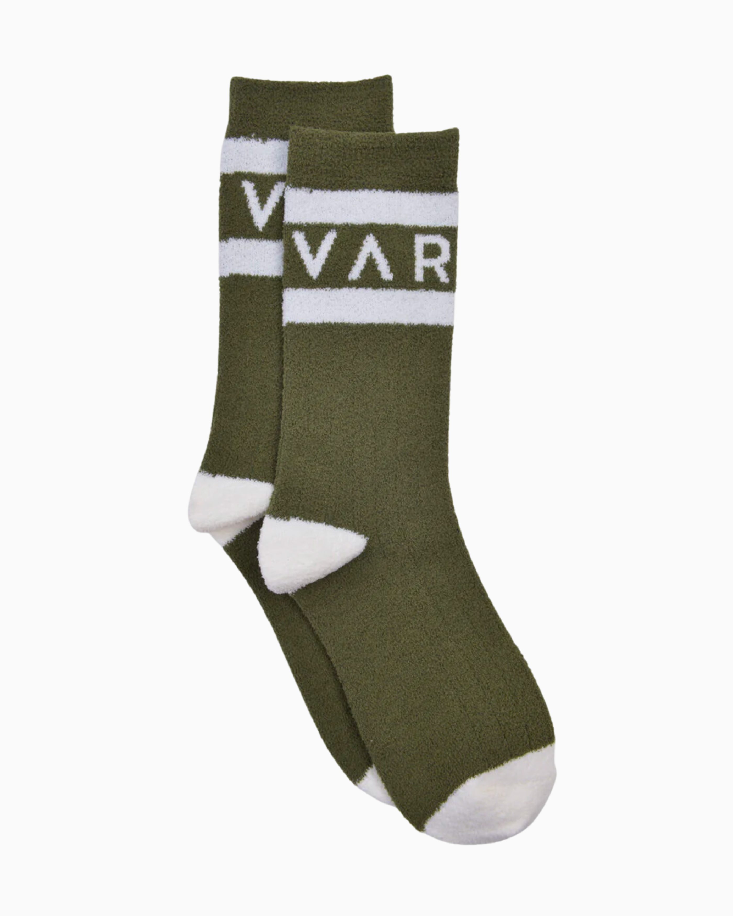 Varley Spencer Sock in Dark Olive/Egret