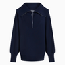 Varley Vine Half Zip in Dark Sapphire