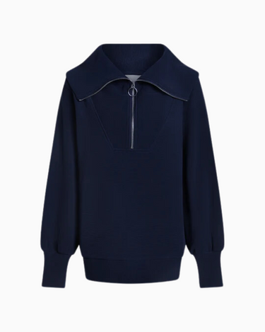 Varley Vine Half Zip in Dark Sapphire