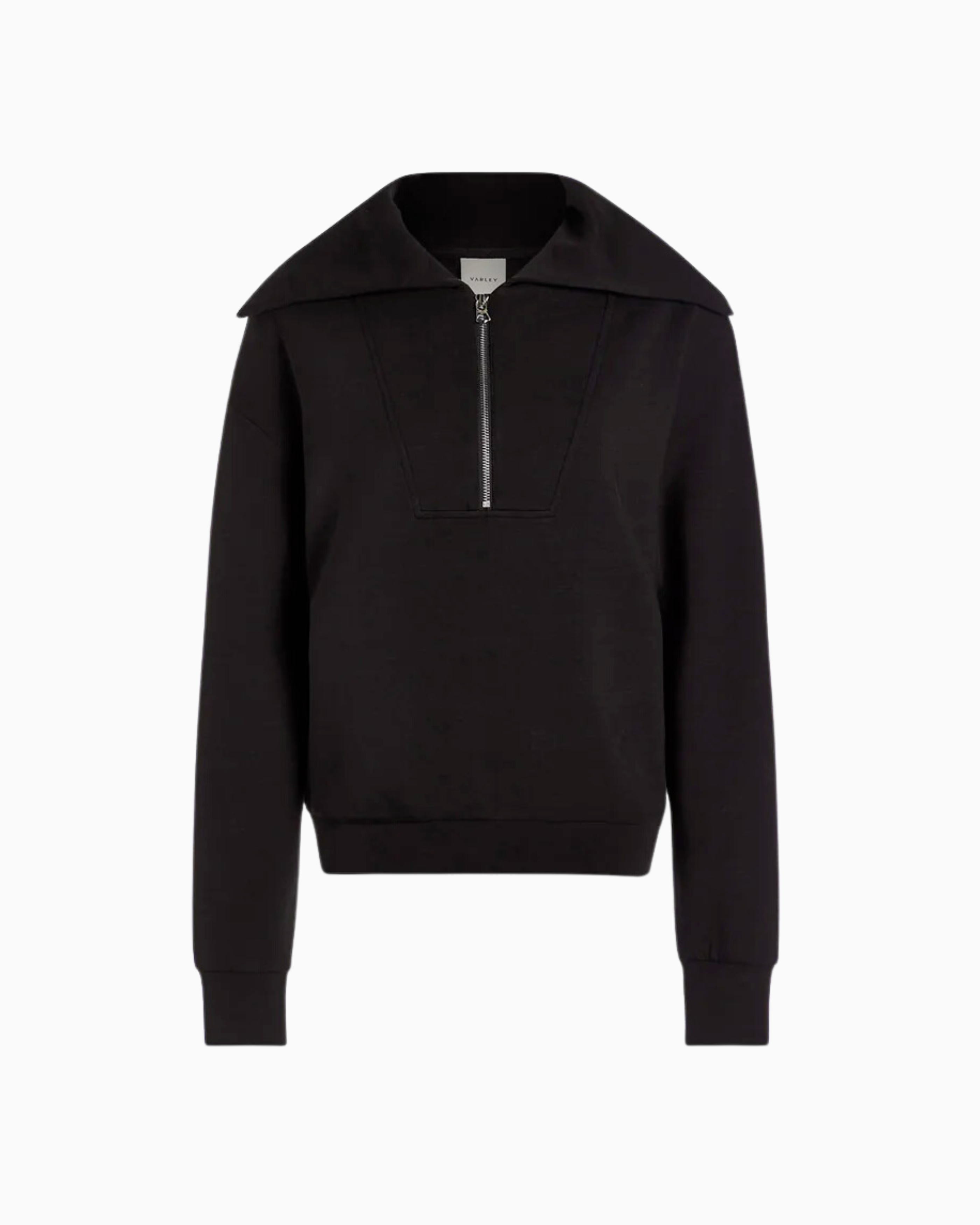 Varley Yates Half Zip Sweatshirt in Black