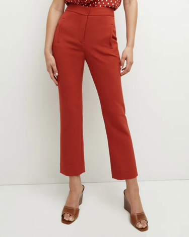 Veronica Beard Arte Pant in Brick Red