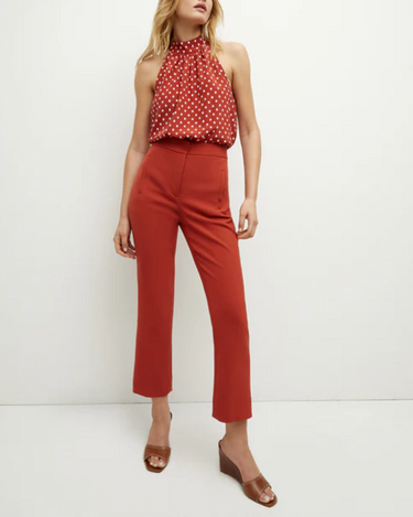 Veronica Beard Arte Pant in Brick Red