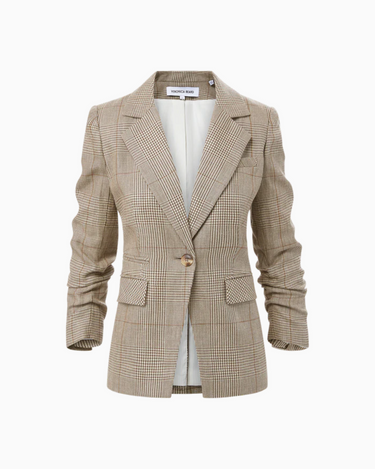 Veronica Beard Battista Dickey Jacket in Ecru Ochre