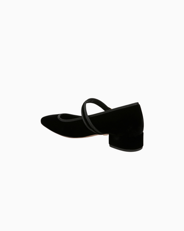 Veronica Beard Cade Slide in Black Velvet