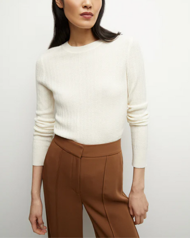 Veronica Beard Cheval Pullover in Ivory