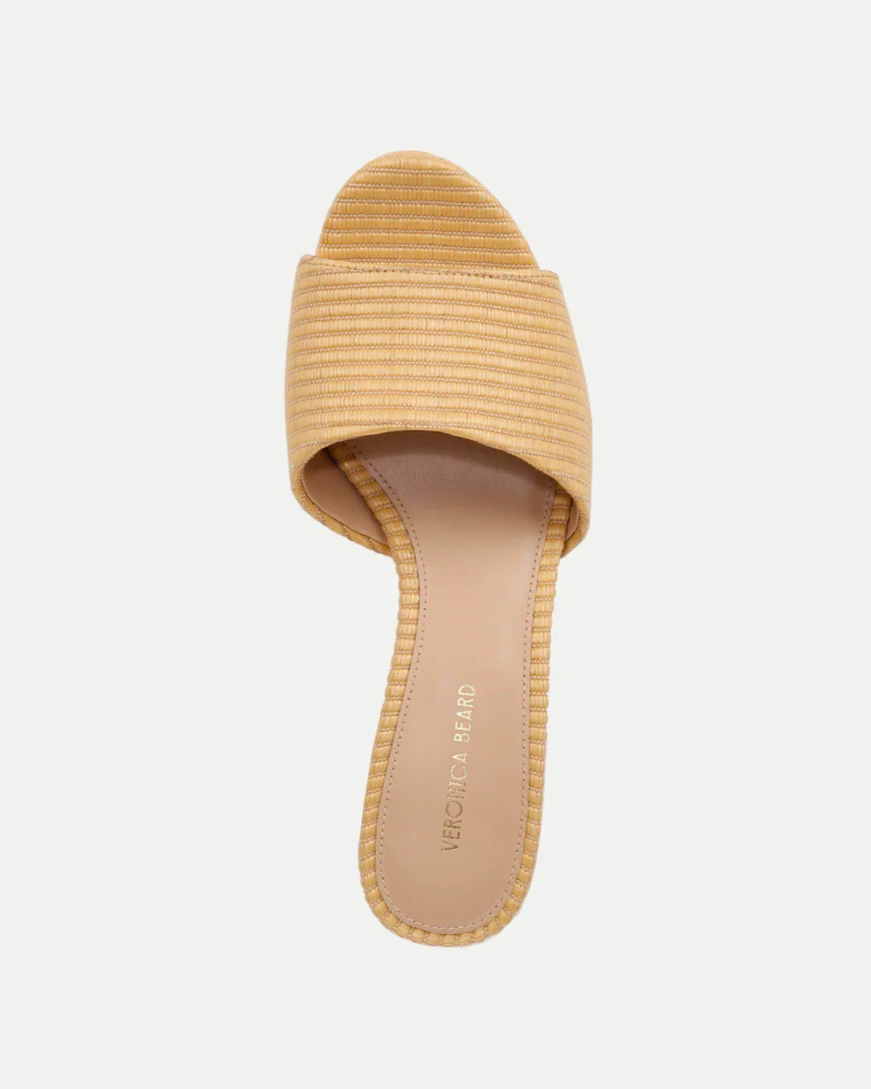 Veronica Beard Dali Raffia Platform Sandal in Natural