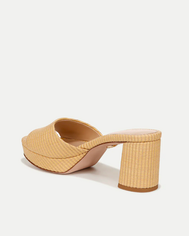 Veronica Beard Dali Raffia Platform Sandal in Natural