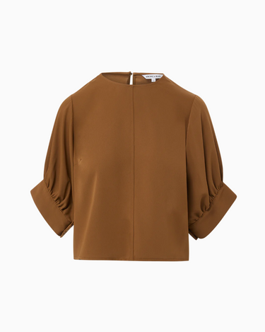 Veronica Beard Margaret Top in Deep Ochre