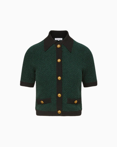 Veronica Beard Marie Cardigan in Pine Black