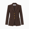 Veronica Beard Orlane Dickey Jacket in Dark Chocolate