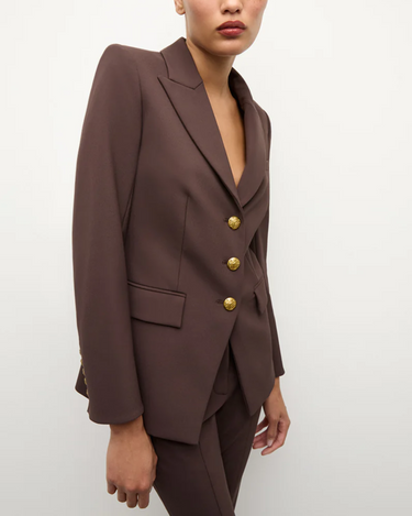 Veronica Beard Orlane Dickey Jacket in Dark Chocolate