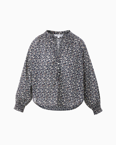 Veronica Beard Pienza Top in Navy Multi