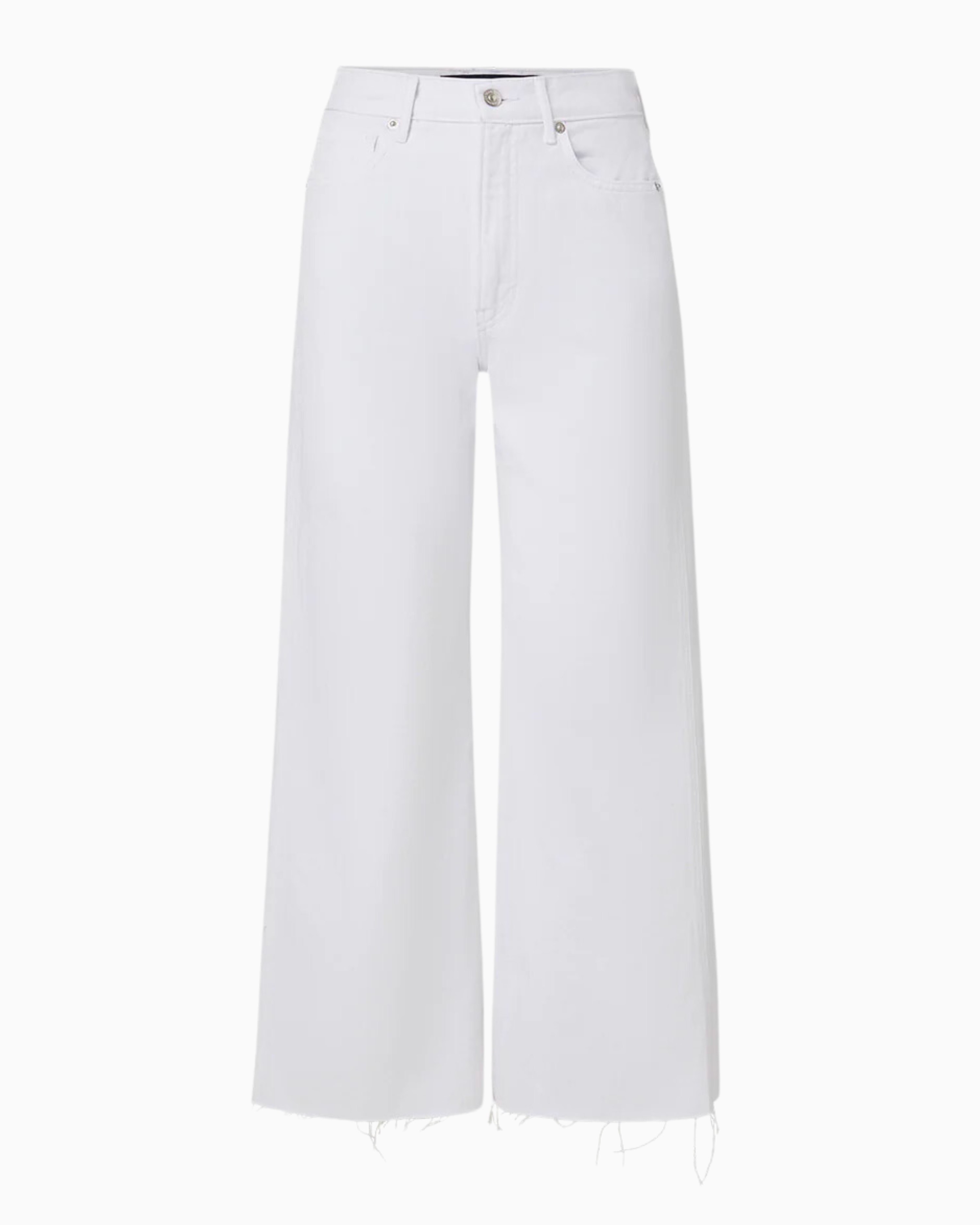 Veronica Beard Taylor Crop Jean in White