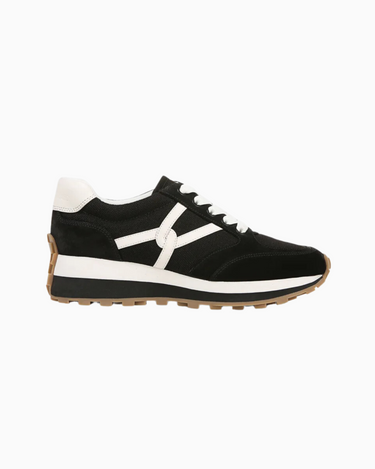 Veronica Beard Valentina Sneaker in Black White