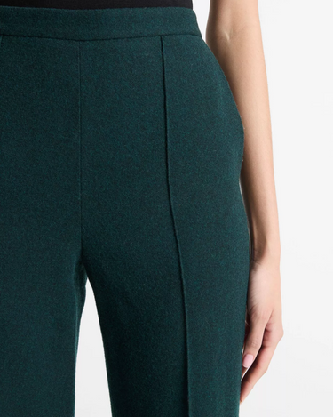 Vince Brushed Wool Mid Rise Easy Pull On Pant in Sea Onyx