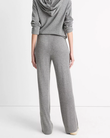 Vince Cozy Wide Leg Pant in Dark Heather Grey