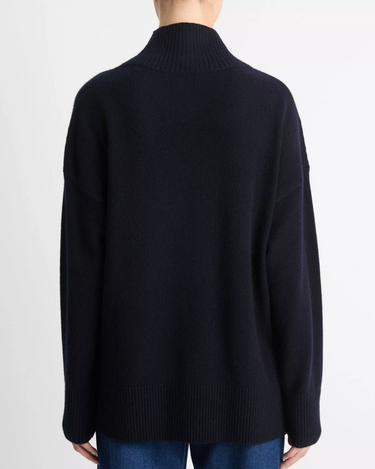 Vince Dropped Shoulder Turtle Neck Sweater in Coastal