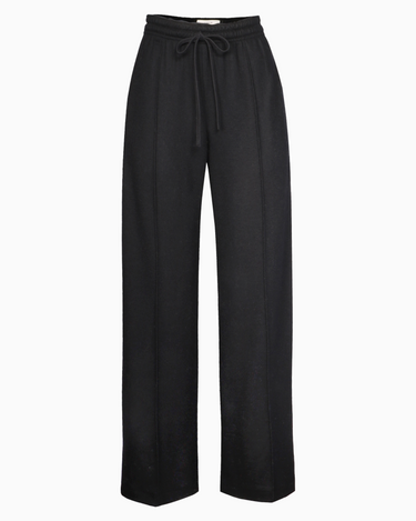 Vince Mid Rise Drawstring Pull On Pant in Black