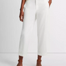 Vince Mid Rise Washed Cotton Crop Pant in Off White