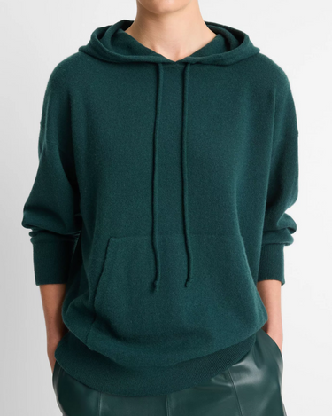 Vince Oversized Sweater Hoodie in Juniper