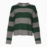 White + Warren Cashmere Striped Crewneck