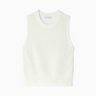 White + Warren Cotton Ribbed Tank in White